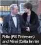 ??  ?? Felix (Bill Paterson) and Mimi (Celia Imrie)