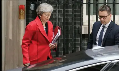  ??  ?? Theresa May signalled she was determined to plough on with a vote she is expected to lose. Photograph: Xinhua/Barcroft Images