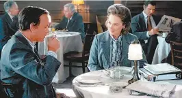  ??  ?? Tom Hanks y Meryl Streep protagoniz­an este formidable thriller.