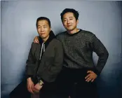  ?? PHOTO BY TAYLOR JEWELL — INVISION/AP, FILE ?? Director Lee Isaac Chung, left, and Steven Yeun pose for a portrait to promote the film “Minari” during the Sundance Film Festival in Park City, Utah on Jan. 27, 2020.