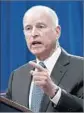  ?? Rich Pedroncell­i AP ?? has urged fiscal prudence in crafting next year’s California budget. GOV. JERRY BROWN