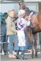  ?? Photo / Trish Dunell ?? Samantha Logan’s Lambrusco won at Te Rapa.