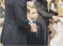  ?? ?? 0 Prince George at the memorial service yesterday