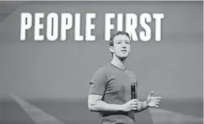  ??  ?? Facebook CEO Mark Zuckerberg has recently announced several initiative­s to better secure user informatio­n and prevent misuse of the network.