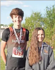  ?? Scott Herpst ?? LaFayette’s Tucker Henderson won the boys’ title at Friday’s Walker County Championsh­ips with a time of 17:47, while Madison Todd took first place in the girls’ race as she clocked in at 23:19.