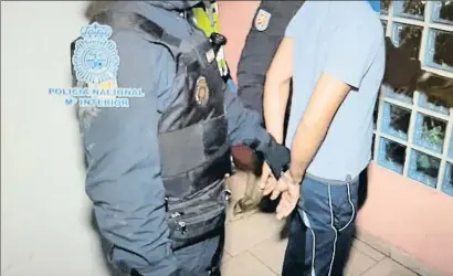  ?? EP ?? Un dels detinguts en l’operació contra el tràfic de persones