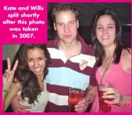  ??  ?? Kate and Wills split shortly after this photo was taken in 2007.