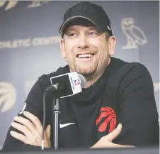  ?? CRAIG ROBERTSON ?? Nick Nurse is hoping his head coaching role with Team Canada will be valuable, providing him an opportunit­y to grow.