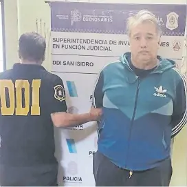  ?? POLICÍA BONAERENSE ?? Gastón Refatti, tras su detención