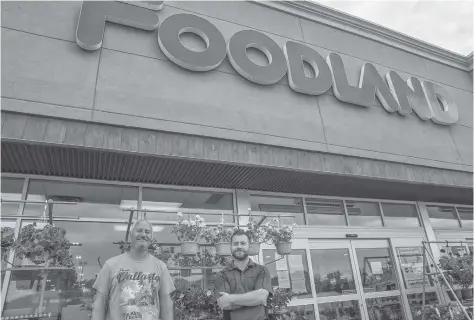  ?? [DAMON MACLEAN] ?? Doug Pagett is easing himself out of the Elmira Foodland operation, handing the store over to his son Tyson.