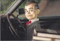  ?? Hopper Stone Columbia Pictures ?? SLAPPY, A POSSESSED ventriloqu­ist dummy that is speechenab­led, is part of the cast of the “Goosebumps” movie.