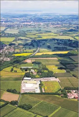  ??  ?? The site of the potential developmen­t at Highland Court Farm near Bridge