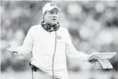  ?? ASHLEY LANDIS/DALLAS MORNING NEWS ?? Jimbo Fisher hasn’t lived up to expectatio­ns, but the ex-FSU coach hopes to turn the tide Saturday.
