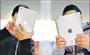  ??  ?? iPad became a key part of Apple’s portfolio last year as people looked for new ways to work at home during lockdown.