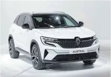  ?? FOTO: ANGELIKA EMMERLING/DPA ?? Der kompakte Renault Austral wird nur als elektrifzi­erter Benziner angeboten. Eine Dieselvers­ion gibt es nicht.