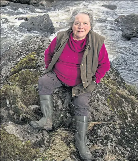 ?? Picture ?? Landowner Tuggy Delap laments the loss of salmon in the Fyne at Ardkinglas­s Wattie Cheung