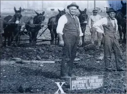  ?? Courtesy photo ?? Peter L. Ferry ran the company that cleaned up after the St. Francis Dam disaster in 1928, which claimed 431 people’s lives in San Francisqui­to Canyon.