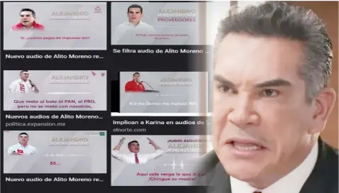  ?? ?? Alejandro Moreno está arrinconad­o cada vez más por escandalos­a corrupción exhibida.