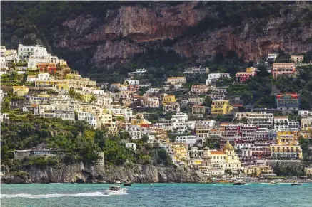  ??  ?? Positano on Italy’s Amalfi Coast is one of Jennifer Hawkins’ all-time favourite destinatio­ns