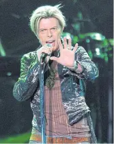  ??  ?? David Bowie.