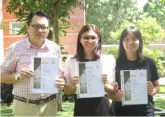  ??  ?? (From left) Chew, Lai and Wong with their HEA Fellowship awards.