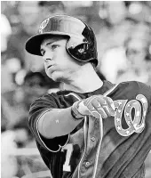  ?? BRAD MILLS, USA TODAY SPORTS ?? Trea Turner batted .342, sparking the Nationals from the leadoff spot.