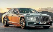  ??  ?? Top luxury car: Super-luxurious, but also a proper driver’s car. That’s what Bentley has delivered with the handsome Flying Spur.