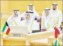  ?? KUNA photo ?? Kuwait Foreign Minister Sheikh Salem Abdullah Al-Jaber Al-Sabah at the 155th session of the GCC ministeria­l meeting in Riyadh on Wednesday