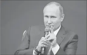  ??  ?? El presidente de Rusia, Vladimir Putin, respondió a la lista de sanciones impuestas por Estados Unidos