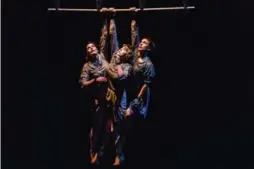  ?? CHRIS HERZFELD/CAMLIGHT PRODUCTION­S ?? Members of CIRCA in The Return, with its signature gravity-defying acrobatics.