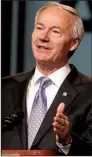  ?? The Sentinel-Record/ RICHARD RASMUSSEN ?? A state income-tax cut “will help every industry in Arkansas,” Gov.-elect Asa Hutchinson told Arkansas Farm Bureau members Wednesday in Hot Springs.