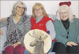  ?? Lynn Curwin/ TC Media ?? Three of the women involved in organizing a gathering for those affected by mental health issues are, from left, Shelley Austin, Valerie Kingsbury and Laurie White. The fourth organizer is Valerie Hollingswo­rth.