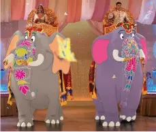 ??  ?? Big roles...the two elephants voiced by GMB co-presenters