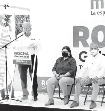  ?? FOTO: CORTESÍA ?? > Rubén Rocha hizo fuertes declaracio­nes sobre el gobernador Quirino Ordaz.