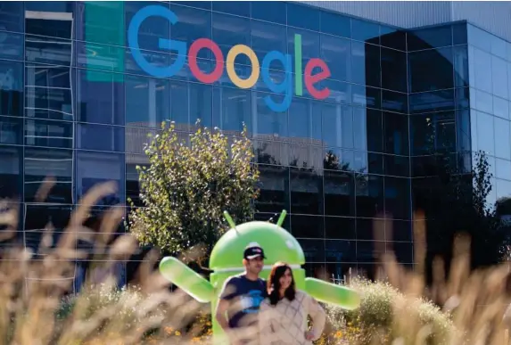  ??  ?? Google staff will work from home until at least July 2021 (AFP/Getty)