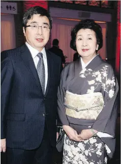  ??  ?? His Excellency Kimihiro Ishikane, Ambassador of Japan to Canada, and Kaoru Ishikane