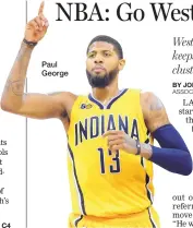  ??  ?? Paul George