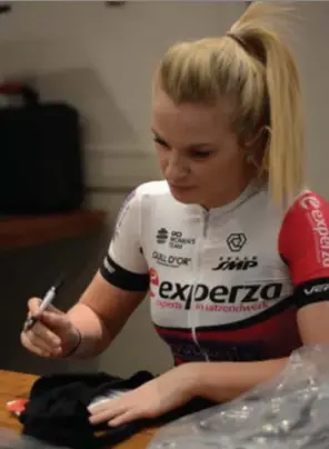  ??  ?? De Antwerpse Jessy Druyts tekent haat contract bij het nieuwe team.
FOTO RR