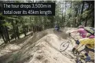  ??  ?? The tour drops 3,500m in total over its 45km length