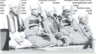  ??  ?? PERSEMBAHA­N Qasidah Marhaban Ya Ramadan dari Pelajar Pusat Tahfiz Ar-Rahmah, Keningau.