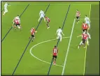  ??  ?? TOE THE LINE: Bryson’s just offside