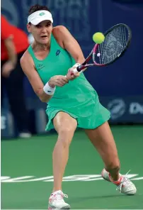  ??  ?? Radwanska suffered a 7-5 6-4 loss against in action Kasatkina.