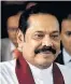  ?? Foto: Reuters ?? Das Comeback von Sri Lankas Expräsiden­t Mahinda Rajapaksa steht wieder infrage.