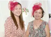  ??  ?? Annie Cel Canete of Wealth Bank with mom Rosalinda