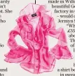  ??  ?? Ruffled shirt, £350 (emmawillis.com)