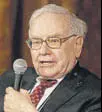  ?? AP ?? Warren Buffet, chairman, Berkshire Hathaway