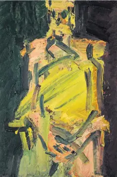 ??  ?? Top: Jake Seated (2000) by Frank Auerbach is estimated at £3‑£5 million, at Sotheby’s, London, June 12‑13