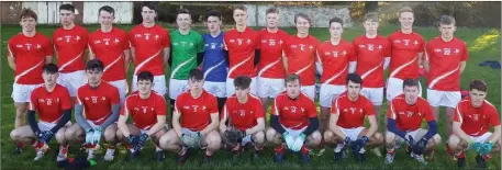  ??  ?? The Louth Schools squad prior to their win over Wicklow.