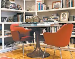  ?? EVERICK BROWN DESIGN ?? Although writing desks or small tables in living rooms may have served a mainly decorative purpose in the past, interior designer Everick Brown says they can be easily repurposed as an extra home workspace for kids or parents.