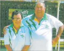  ?? PICTURE / SUPPLIED ?? Helen Dephoff and David Riddle won the Folders Marston Moor Pairs tournament on Church Rd last month.